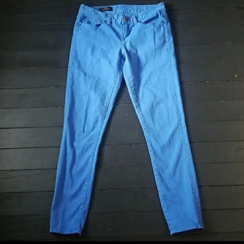 J.crew Blue Toothpick Jeans